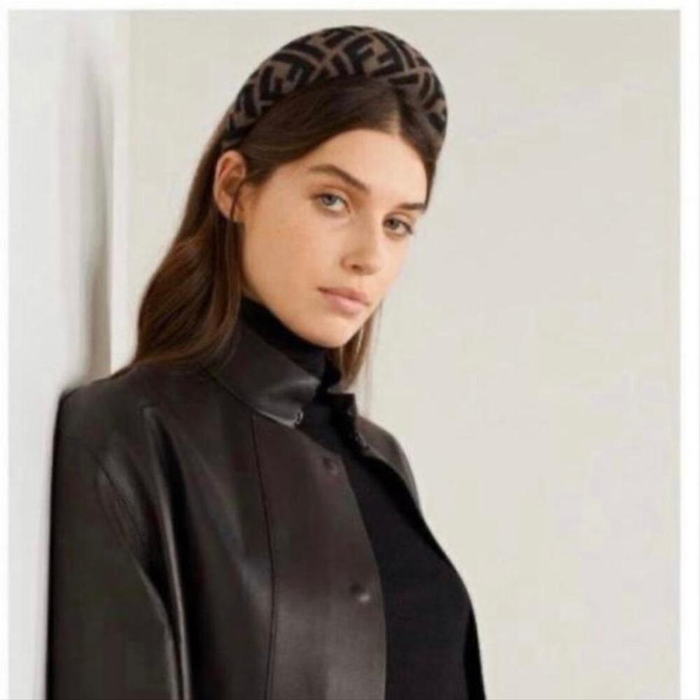 FENDI FF logo felt headband hair band - Picture 2 of 3